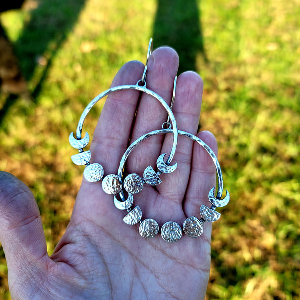 🌛 🖤 moonphase hoops! 🖤 🌜