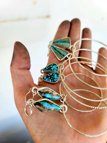 🌟💫 Turquoise Statement Hoops 💫🌟